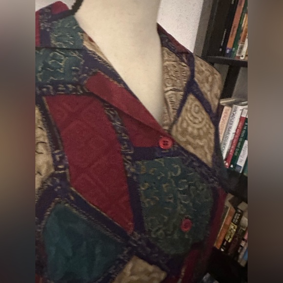 Alfred Dunner Pattern Button Up - Picture 3 of 4